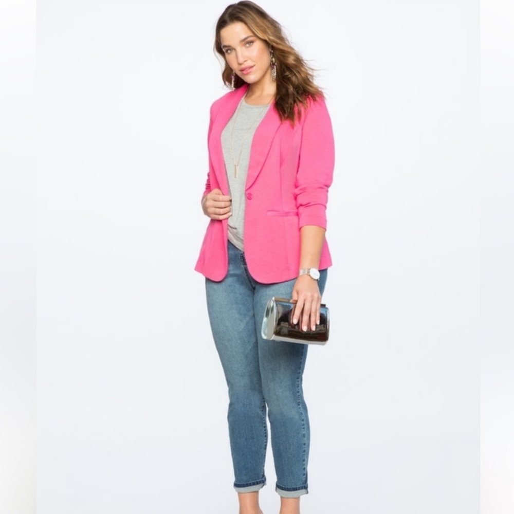 ELOQUI Pink Ali blazer Magenta Plus Size 20 NWT